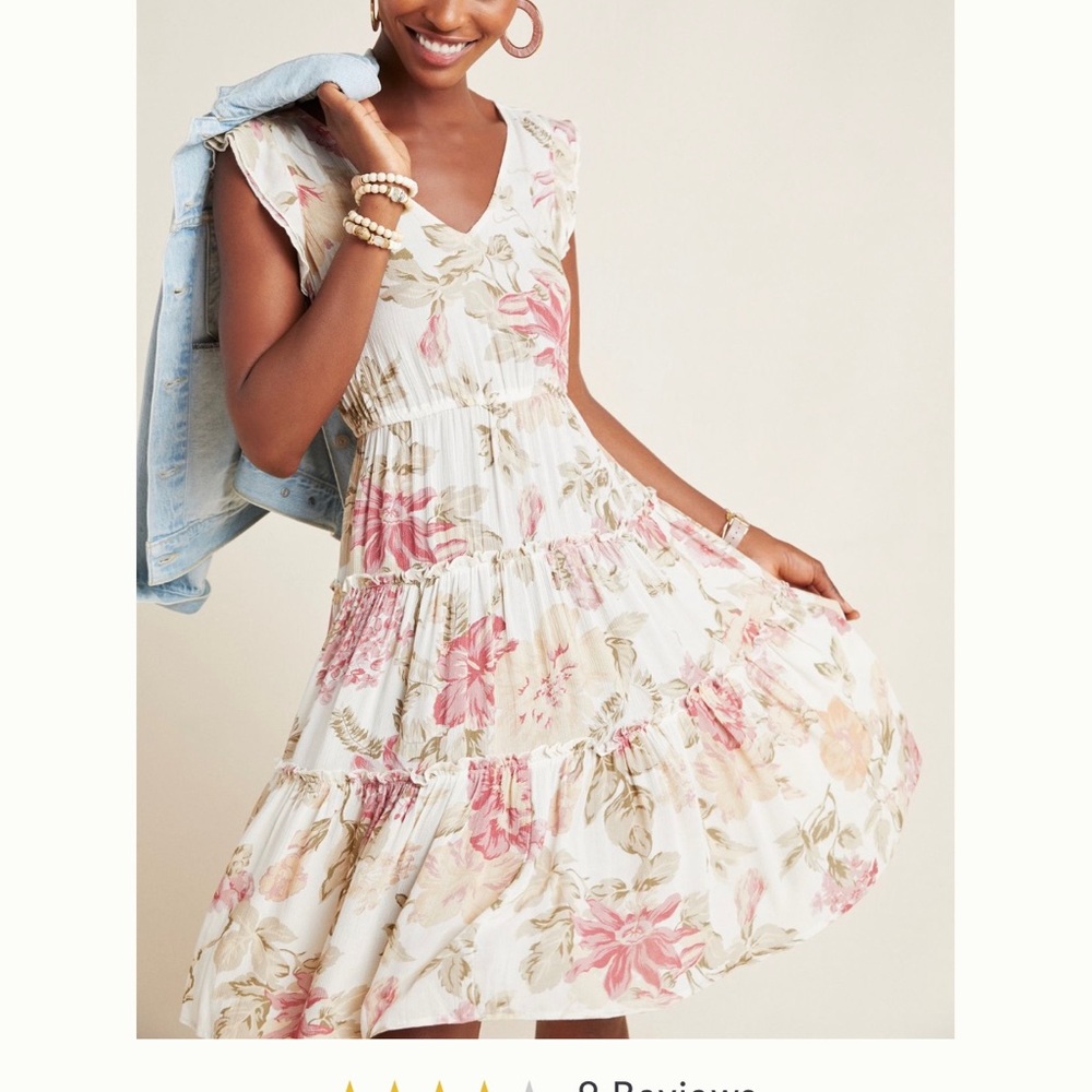 Floral ruffled dress